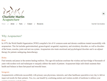 Tablet Screenshot of charlotteacupuncturedc.com